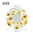 thumbnail image 6 of Kdxio Sunflowers Print Shower Cap for Women,Elastic and Reusable,Double Waterproof Layers Bathing Hat, 6 of 9