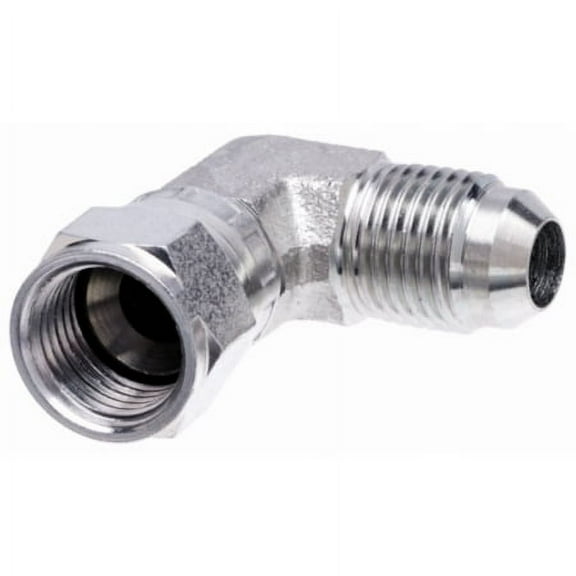 Gates Male JIC 37 Flare to Female JIC 37 Flare Swivel - 90 (SAE to SAE)