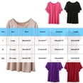 thumbnail image 3 of YUGYXL Womens T Shirts Ruffle Short Sleeve Crew Neck Loose Casual Summer Tops Pleated Front Comfy Soft Summer Clothing Silver Tops XL, 3 of 5