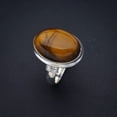 thumbnail image 2 of StarGems&reg; Natural Tiger Eye Handmade 925 Sterling Silver Ring 7.75 F1131, 2 of 7