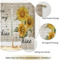 thumbnail image 4 of Farmhouse Sunflower Kitchen Curtains Vintage Country Rustic Small Short Cafe Window Curtains You are My Sunshine Rod Pocket Bathroom Drapes Treatment Tier Curtains 2 Panels (27.5x39 Inch), 4 of 6