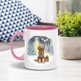 thumbnail image 4 of Merry Christmas Goldendoodle Snowy Winter with Gifts Tree Decorations 11oz Accent Two-tone Mug Doodle Dog Lover Gifts Idea Coffee Tea Cup - 12020, 4 of 5