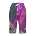 thumbnail image 4 of Mujeres Pantalones Cortos Casual Pata Recta Cordón Cintura Elástica, Suelta Y Cómoda Mujer Pantalones Cortos con Bolsillos, 4 of 5