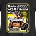 thumbnail image 3 of Disney Wall-E - All Charged Up - Toddler & Youth Girls Short Sleeve Graphic T-Shirt, 3 of 5