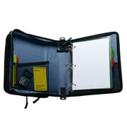 Case It Universal Zipper Binder 3 Rings 2 Capacity 11 x 8.5 Black LT007BLACK