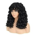 thumbnail image 5 of SUMDUINO Curly Wig Big Curly Wigs For Black Women 23 Inch Long Curly Wig With Bangs Synthetic Hair Replacement Wigs,Wigs Natural, 5 of 6