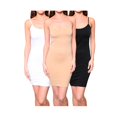 thumbnail image 5 of 3pc Seamless Cami Tunic Dress Slip Camisole Dress Layering Tank Top Spandex Sexy, 5 of 7