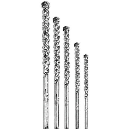 Vermont American 14012 5-Piece Set Fast Spiral Masonry Drill