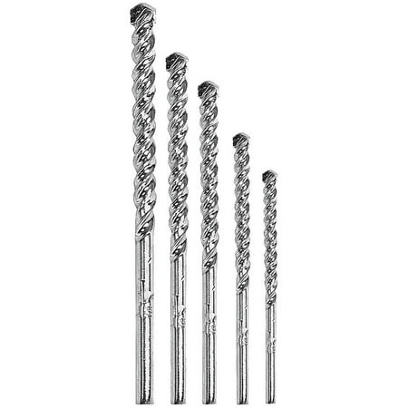 Vermont American 14012 5-Piece Set Fast Spiral Masonry Drill