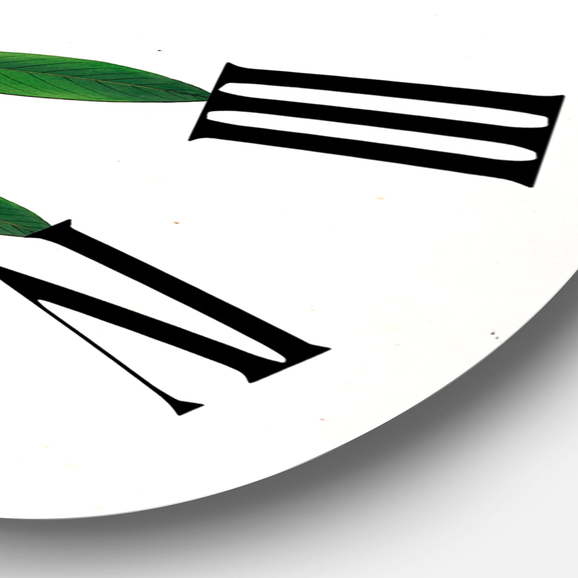 Designart 1 in Quartz Farmhouse Wall Clock