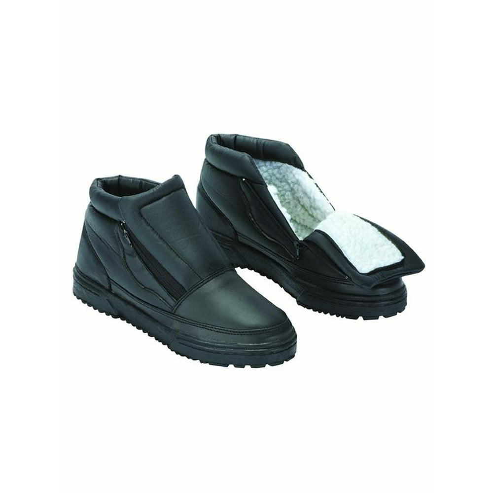 water resistant snow boots with ice grippers