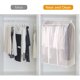 thumbnail image 5 of Xiao Hua Bolsa para colgar ropa, grande, semitransparente, esmerilada, para colgar ropa, con cremallera, para colgar ropa protectora sellada, 1 unidad., 5 of 5