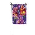 thumbnail image 1 of NUDECOR Colorful Abstract Irises Purple Color Creative Drawing Fine Floral Flower Garden Flag Decorative Flag House Banner 12x18 inch, 1 of 1
