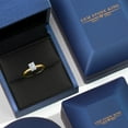 thumbnail image 5 of Gem Stone King 10K Two Tone Gold White Zirconia Engagement Ring for Women | 0.66 Cttw | Octagon 6X4MM | Gemstone Birthstone | Size 5, 5 of 6