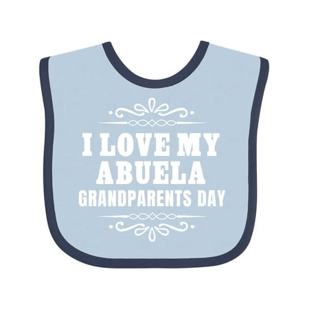 

Inktastic Grandparents Day I Love My Abuela Gift Baby Boy or Baby Girl Bib
