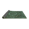 thumbnail image 2 of Ahgly Company Indoor Square Persian Turquoise Blue Traditional Area Rugs, 6' Square, 2 of 4