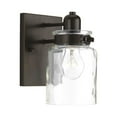 thumbnail image 6 of Calhoun Collection One-Light Antique Bronze Clear Glass Farmhouse Bath Vanity Light, 6 of 14