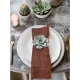 thumbnail image 3 of Cloth Napkins 1 Piece - 20x20 Inches, Dark Brown Washable Reusable Table Napkins, Vintage Country Monochrome Chocolate Color Soft & Absortbent Dining Napkin for Party Wedding Hotel Restaurant, 3 of 8