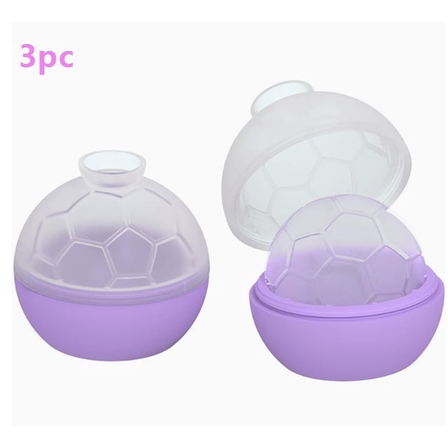 3 piezas de bolas de hielo de silicona con tapa, molde esférico for cubitos de hielo, bandeja for hielo, molde for hielo