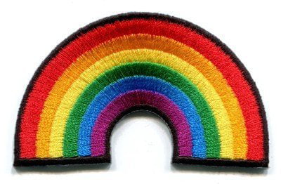 Lesbian Pride Fabric Quilted Patch