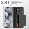 thumbnail image 2 of for Samsung Galaxy S24 Ultra Case with Screen Protector [Not-Yellowing] Samsung Galaxy S24 Ultra Phone Case Wallet Card Holder Shockproof Phone Case for Samsung S24 Ultra 6.8 inch Black, 2 of 14