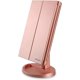 thumbnail image 1 of Espejo de maquillaje iluminado, aumento de 1x/2x/3x con pantalla táctil de 36 LED y carga USB, soporte ajustable de 180 grados para maquillaje cosmético de encimera Mi, 1 of 5