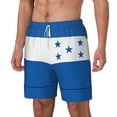 thumbnail image 5 of Mens Swim Trunks Flag Of Honduras Quick Dry Board Shorts with Compression Liner, 5 of 6
