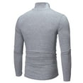 thumbnail image 4 of Gvmfive Men's Long Sleeve High Neck Solid Tops Shirts Undershirts, 4 of 5