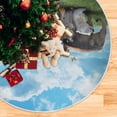 thumbnail image 5 of FMSHPON A Group of Xmas Christmas Tree Skirt Stand Mat for Holiday Party Decoration Indoor Outdoor 36 inches, 5 of 6