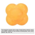 thumbnail image 3 of Unique Bargains Bounce Reaction Balls Coordination Training Ball Agility Trainer TPR, Yellow 4 Pack, 3 of 4