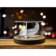 thumbnail image 3 of Unique 3D Engraved Crystal with Caterpillar Design - Perfect Gift for Nature Lovers, 3 of 5