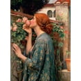 thumbnail image 2 of Waterhouse, John William  19x24 Black Ornate Wood Framed with Double Matting Museum Art Print Titled - The Soul of the Rose, 2 of 4
