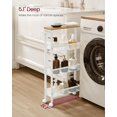 thumbnail image 3 of Carrito para muebles VASAGLE ULRC032W09 13x45x77 cm 2,8 kg blanco, 3 of 9