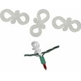 thumbnail image 2 of 50Pcs Outdoor Clear Gutter Hooks Light Clips Christmas Led Icicle Fairy Rope String, 2 of 9