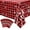 RED 3, variant on NAISHIER 108 x 54 Inch Christmas Red Checkered Plastic Tablecloths, Rectangle Disposable Xmas Tablecloths Christmas Table Cover for Christmas Party Decoration, 6 Pack