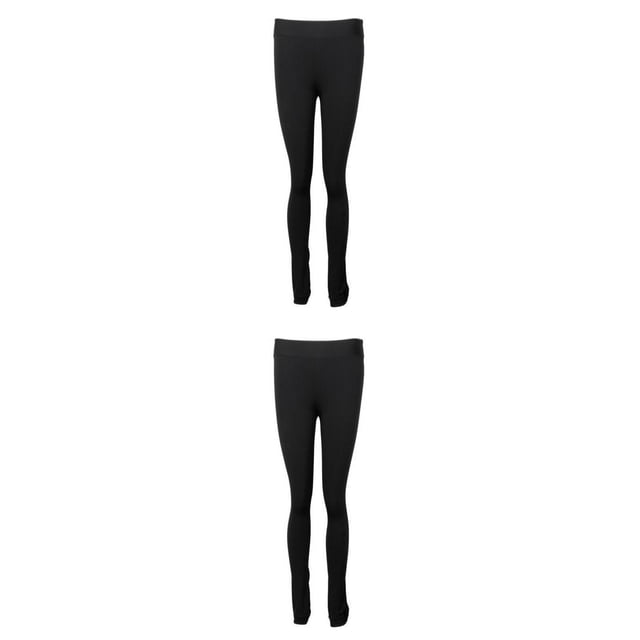 Pantalones de compresión para patinaje artístico para Niñas Sunnimix Negro S
