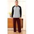 thumbnail image 6 of Iceglad Men's Pajamas Set Long Sleeve Sleepwear with Pockets Comfortable Lightweight Pjs Sets for Men, 6 of 9