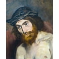 thumbnail image 2 of Manet, Edouard 12x14 Gold Ornate Wood Framed with Double Matting Museum Art Print Titled - Head of Christ, 2 of 4