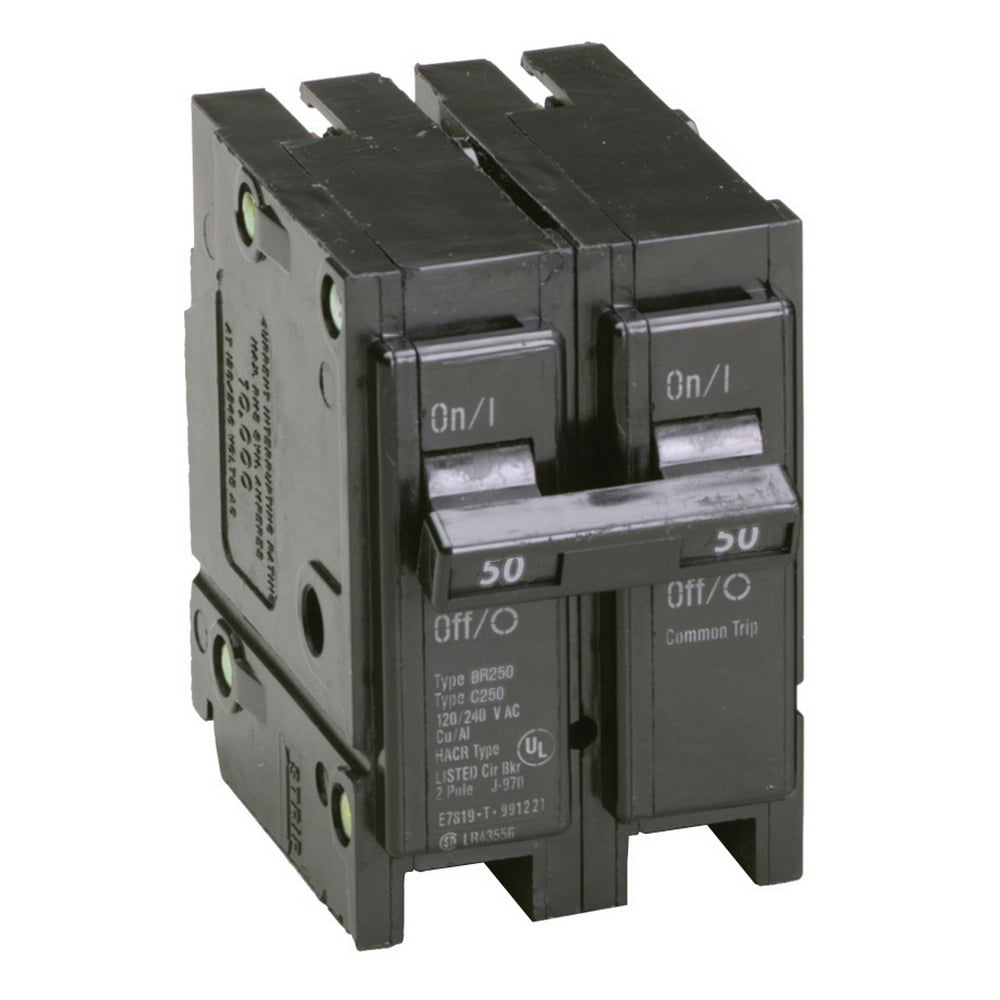 Eaton BR250 2" 50 Amp Double Pole Interchangeable Circuit Breaker