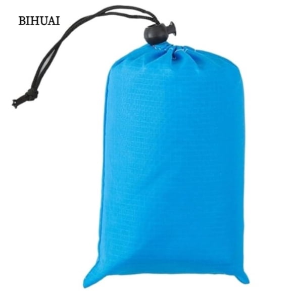 BIHUAI Blue Waterproof Sandproof Beach Blanket 55"x79" Portable Folding Outdoor Picnic Camping Mat