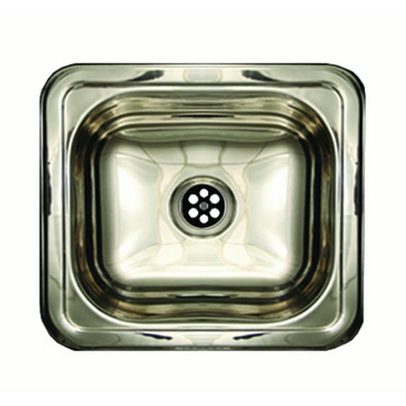 Whitehaus Collection WH693ABL Decorative Prep Sinks Polished Stainless Steel