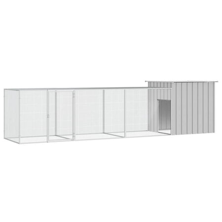 moobody Chicken Cage Gray 157.5 x35.8 x39.4  Galvanized Steel