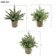 thumbnail image 2 of Mini ceramic flowerpot simulation plant 3-piece indoor simulation plant, 2 of 5
