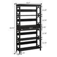 thumbnail image 5 of Pemberly Row Modern 5-Tier Bookcase with Drawer in Espresso Wood, 5 of 5
