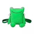 thumbnail image 1 of Bolso de hombro para mujer,Bolso de hombro para mujer Bolso cruzado con rana verde,Bolso de mano creativo de dibujos animados para mujer Bolso de viaje,Bolso de felpa para niña linda Mini, 1 of 8