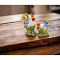 thumbnail image 2 of Ceramic Rainbow Rooster Salt and Pepper Shakers, 2 of 3