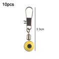 thumbnail image 2 of Fishing Line Shank Clip Connector Swivels Sinker Slides Hook Yellow 33mm, 2 of 6