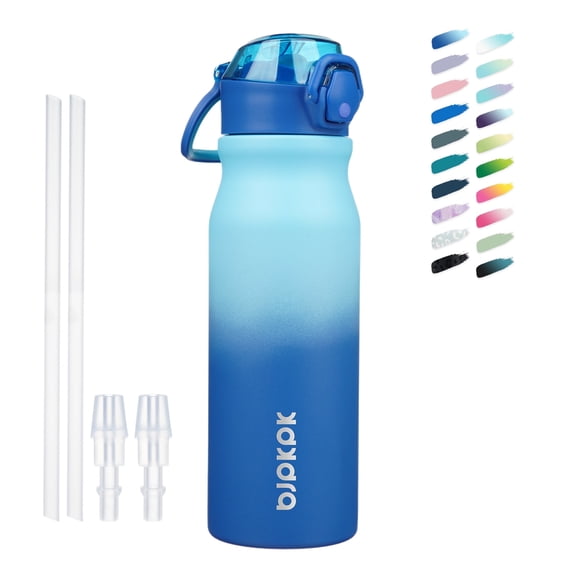 BJPKPK 25oz Stainless Steel Water Bottle with Straw, Insulated Water Bottle, Sky