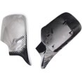 thumbnail image 3 of Side Door Mirror Cover Cap Carbon Fiber Look L&R Wing Door Rearview Mirror Covers Replacement for BMW E46 1998-2005, 3 of 8