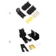 thumbnail image 5 of Wosthever 3 unids/set soporte de pared para bicicleta tienda de bicicletas para el hogar soporte de montaje en pared Ciclismo Sonreír, 5 of 6
